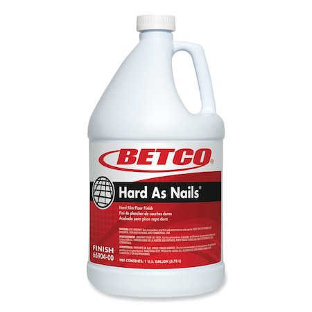 Betco Hard As Nails Floor Finish, 1 gal Bottle, 4PK 6590400